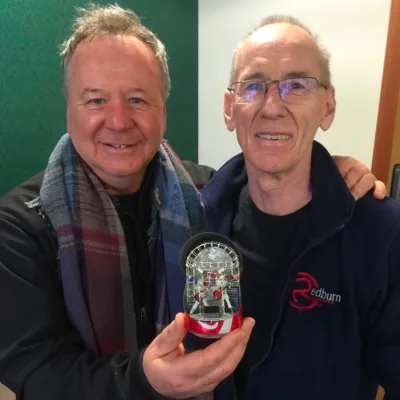 Jim Kerr (Simple Minds) and mr. David Forbes